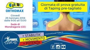 Giornata gratuita prova Taping pre-tagliato c\o sede Mondragone.
