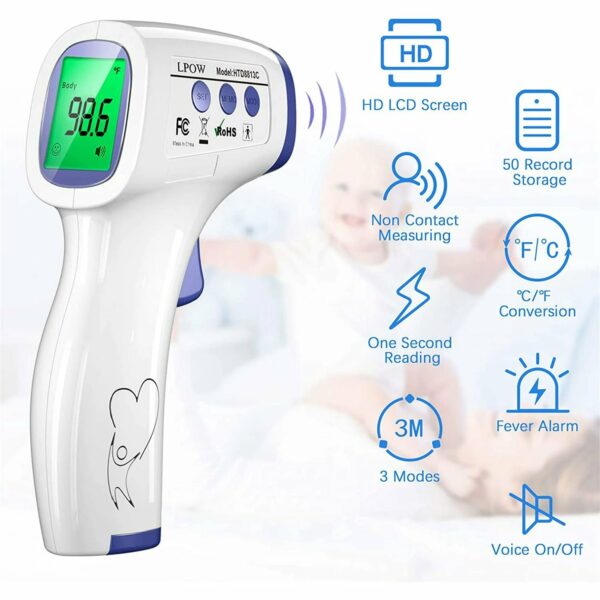 LPOW Infrared Digital Thermometer for Baby - immagine 2