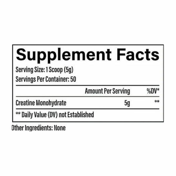 RAW Nutrition Essential 100% Pure Creatine Monohydrate Powder - immagine 2